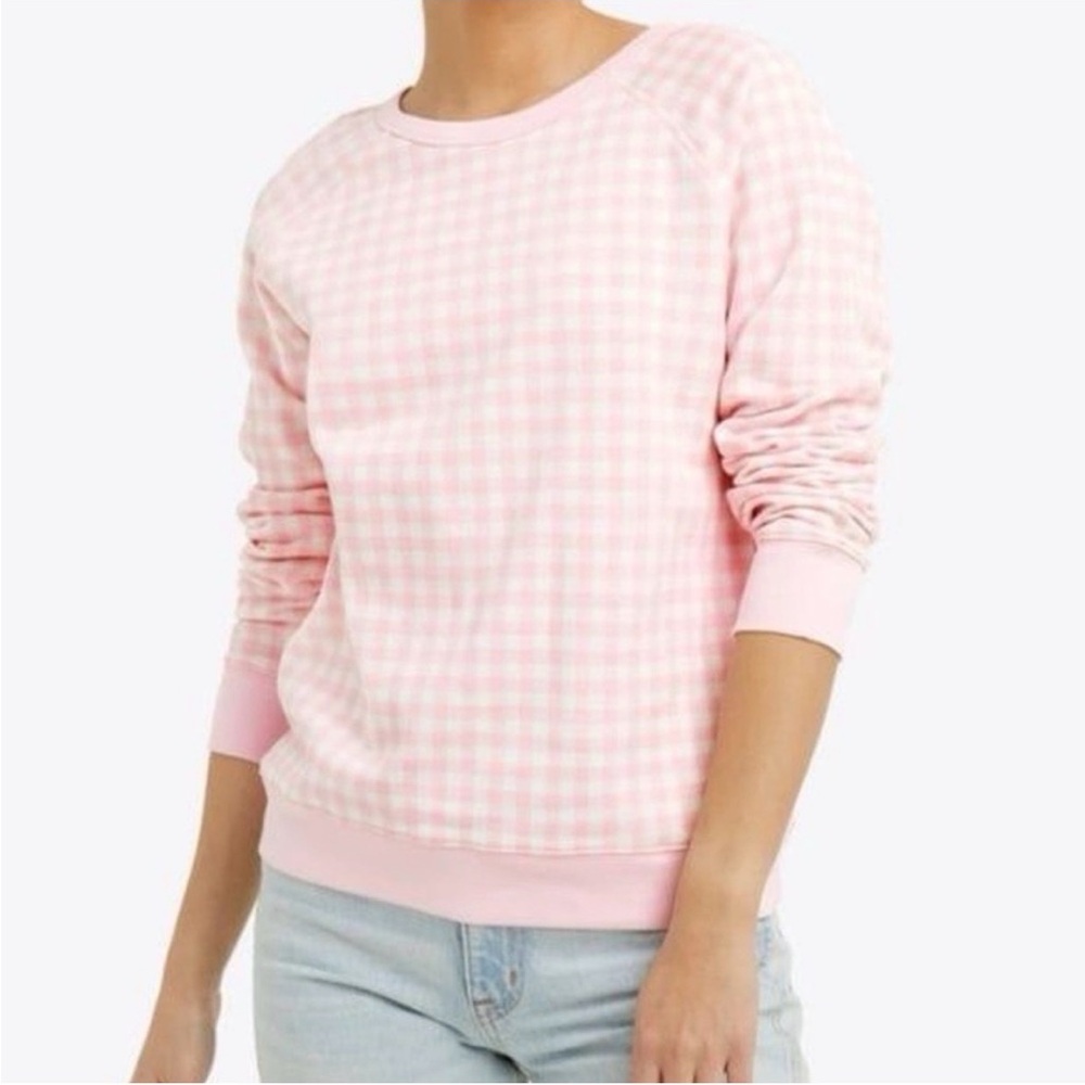 Draper James Pink Gingham Women's sweatshirt